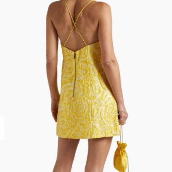 NWOT Alice + Olivia Tayla Structured Cloqué-Jacquard Lantern Mini Dress $450 - Picture 7 of 14